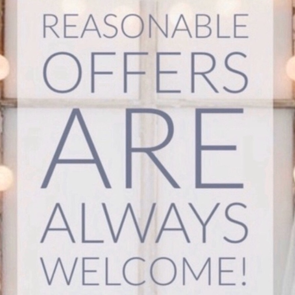 Reasonable offers are welcome